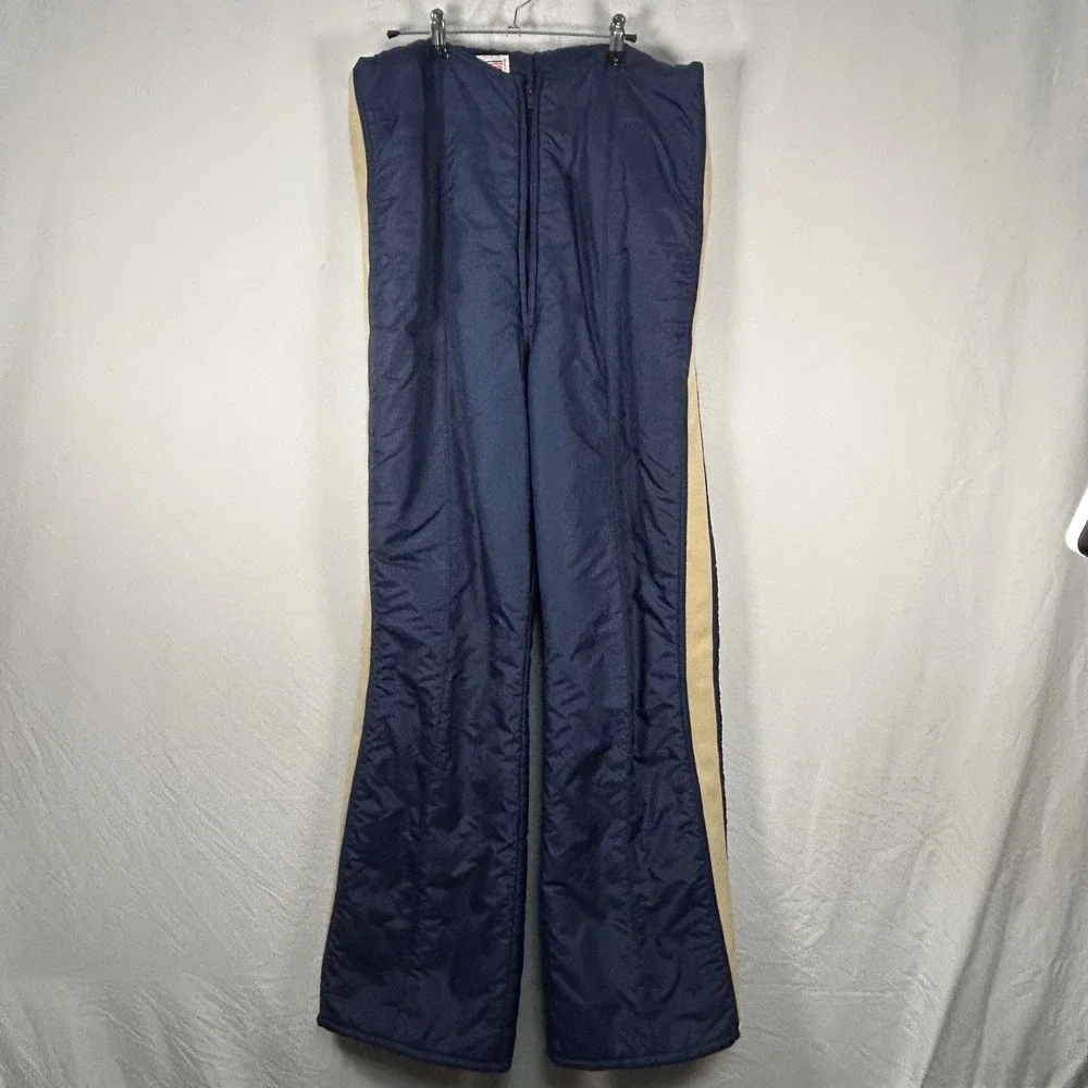 Jean Claude Killy Ski Suit Mens 42 Navy 70s Retro Bibs Jacket Set 3869